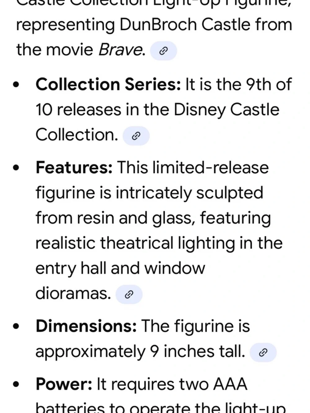 🏰 Disney Light Up Castle Collection - Merida - Picture 10 of 14